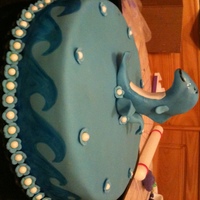 Dolphin This was a Dolphin cake for a friend as a thank you gift.