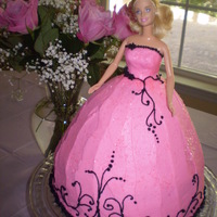Barbie Cake - Pink/black 