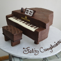 Piano Cake this cake was decorated with chocolate buttercream
