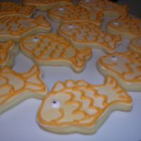 Goldfish Cookies with MMF and royal details