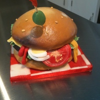 Hamburger Cake 