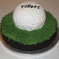 Golf Ball On The Green Golf ball made in two halves in small pyrex bowls, plus single layer round