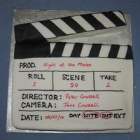 Night At The Movies A movie clapperboard