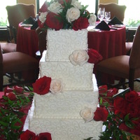 Square Wedding Cake 