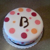 Bridal Shower bridal shower cake with B intial