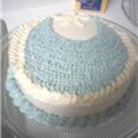 Baby Bib Cake just a practice cake for a baby shower:)