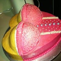 Bustier Cake My first paid cake :) WASC with buttercream.