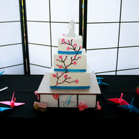 Cherry Blossom Wedding Cake 