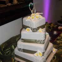 Square Wedding Cake 