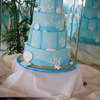 Seashell Wedding Cake 