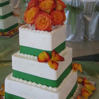Square Wedding Cake 