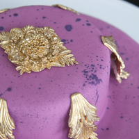 18Th Century Splatter 18th Century inspired mini birthday cake.