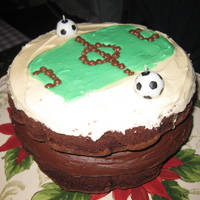 Football Cake #1 This is just a cake I through together ages ago for my brother's birthday.