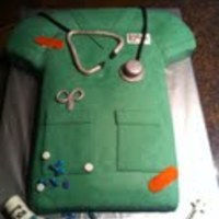 2Nd Cake 1St Time With Fondant Thanks to everyone here for the inspiration and help with my 1st fondant cake ever. It was a huge hit for a friends nursing graduation and...