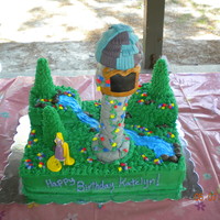 Rapunzel's Tower My friend and I made this cake for our other friend's daughter's 6th bday. The cake is yellow with a strawberry filling and...