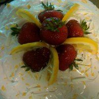Strawberry Lemonade Cake Lemon cake, lemonade frosting So delish! light and summery! Filled with Lemonade frosting and strawberries
