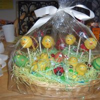 Cake Pops I attempted cake pops. Not perfect, but not terrible :)