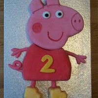 Peppa Pig Cake The cake I made for my baby girls second birthday.