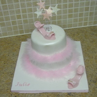 Girly Cake Shoes and pink fluff!!