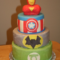 Superhero Birthday Cake 
