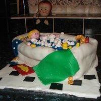 Bath Tub Cake I made this cake for my boyfriend's mother. She loved soaking in the bath so was the perfect cake!