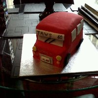 Big Red Bus Cake I was asked to make this cake for someone at work's father's birthday. They were all pleased with the cake. Jaws was his nickname...