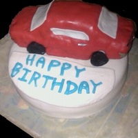 68 Mustang Cake This is a cake I made for a birthday. It was the first real cake i made, and the first time i ever used fondant, and cereal treat modeling...