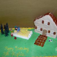 Snow White Cottage done with rice krispies