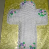 Cross Cake Basketweaved