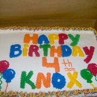 Happy Birthday the customer didn't want a theme. I am not use to that so just did this one on the top of my head