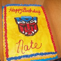 Transformer Cake 