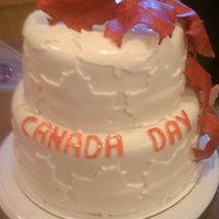 Canada Day Cake I made this for a Canada Day party.