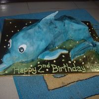 Dolphin I used the 3D lamb tin for this dolphin, although i think it kinda looks like a whale!