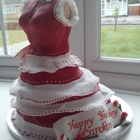 Flamenco Dress Made for a lady who had been taken to a spanish flamenco festival for her birthday.