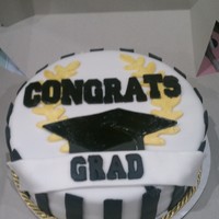 Simple Graduation Cake Made this for a friend graduating nursing school. Used mmf on base and had to use regular fondant on letters, hat and wreath. Any advice...