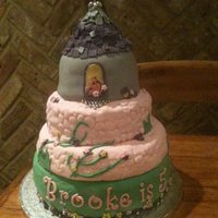 Disney Tangled Rapunzel Inspired Cake 4 Tier Hi All, I made this Tangled tower inspired cake for my god daughter. Top 2 tiers are RKT's and others are sponge! x