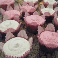 Easter Flower Cupcakes These Easter cupcakes I frosted with a different tip than normal. It gave them a sort of swirly effect. I used Wilton's Petal Baking...