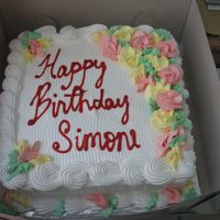 Simone.jpg This is a chocolate and plain cake with boiled frosting done for my friend's birthday.