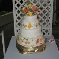 Floral Cake Festive Wedding Cake