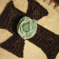 Baptism Cake My second son's baptism cake. *these were my first attempt at ever making roses*