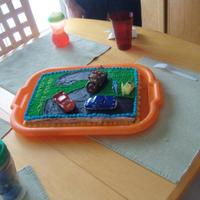 Cars 2Nd Birthday Cake My son is obsessed with the movie Cars. So of course I wanted to make his birthday cake in that theme. I had literally just had my second...