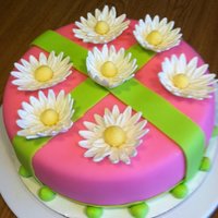 Daisy Cake This was my first attempt at baking a cake using fondant and gumpaste. I was so nervous to do it but found it was super easy and I had a...