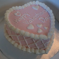 Pink Lattace Work this is an ice cream cake