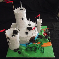 Knights Castle I did this for a little boy who's birthday was on st georges day and he loved it especially the dragon..