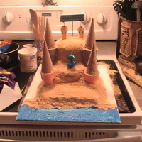 Sand Castle This was a cake for my daughters 3rd birthday... im very pleased with how it turned out