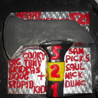 Fireman Axe Cake fire man axe cake