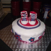 Pink Trainer Cake 