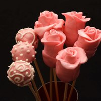 Rose Cake Ball Pops 