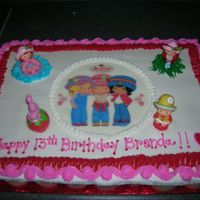 Strawberry Shortcake Cupcake Cake This was my first cupcake cake. I had a really good time making it. Thanks for looking!