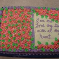Easter Cake I made this cake right before Easter when my sister-in-law was baptized. It is the book pan.